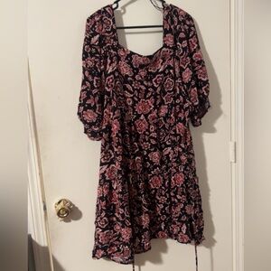 Maurice’s babydoll rose print dress